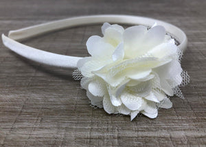 Ivory Flower Headband