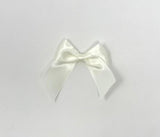 Ivory Self Adhesive Bows - Pack of 10