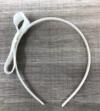 Ivory Side Knot Bow Headband