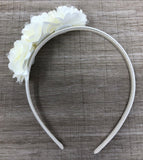 Ivory Triple Flower Headband