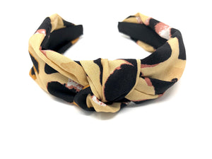 Ladies Black & Camel Headband