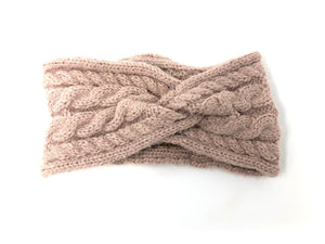 Ladies Pink Knitted Headwarmer