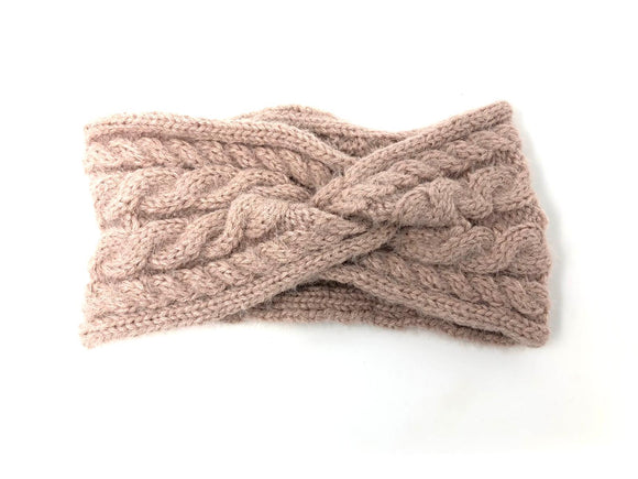 Ladies Pink Knitted Headwarmer