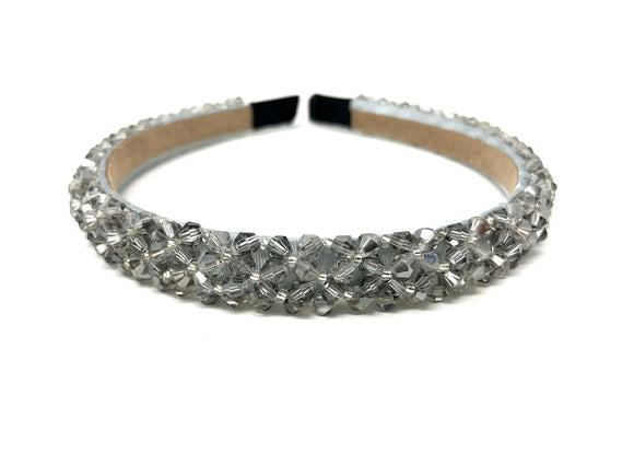 Ladies Silver Sparkly Beaded Headband