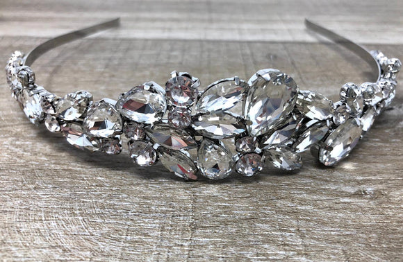 Silver Rhinestone Bridal Headband