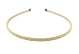 Ladies Thin Gold Sparkly Headband