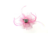 Light Pink Swirl Feather Fascinator