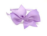 Lilac Pinwheel Side Bow Headband