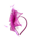 Magenta Pink Feather Fascinator