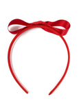 Red Matilda Style Headband with Extra Wide Bow