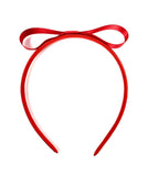 Matilda Style Red Bow Headband