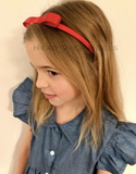 Matilda Style Outfit - Blue Denim Dress & Red Matilda Style Headband