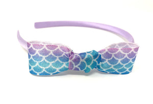 Mermaid Side Knot Bow Headband