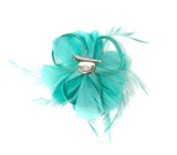 Mint Green Feather Fascinator