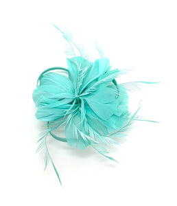 Mint Green Feather Fascinator