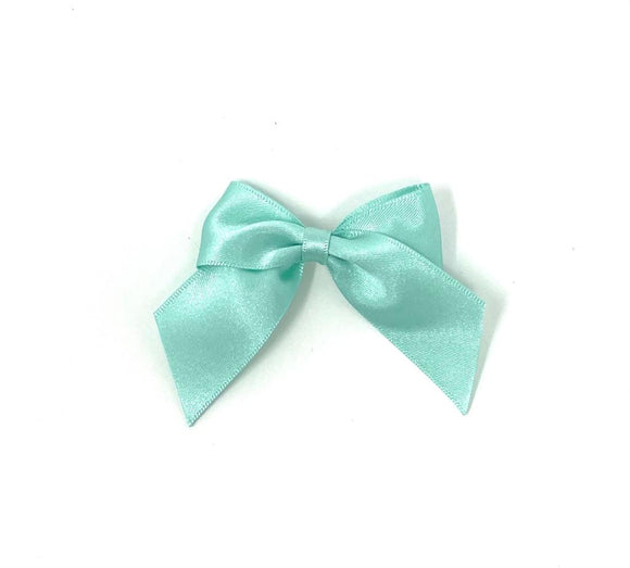 Mint Green Self Adhesive Bows - Pack of 10