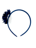 Navy Blue Chiffon Flower Headband