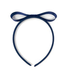 Navy Blue Matilda Style Bow Headband