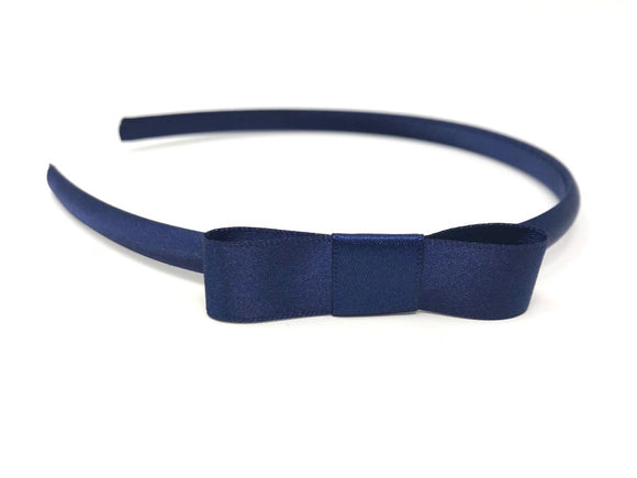 Navy Blue Side Bow Headband