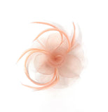 Nude Swirl Feather Fascinator