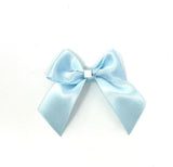 Light Blue Self Adhesive Bows - Pack of 10