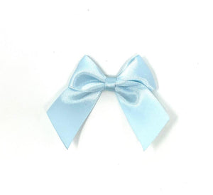 Light Blue Self Adhesive Bows - Pack of 10