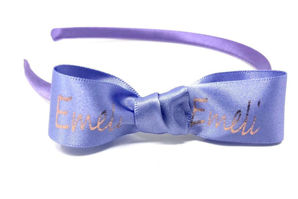 Personalised Bow Headband