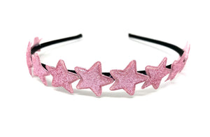 Baby Pink Glitter Star Headband