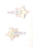 Pink Star Snap Clips - Set of 2