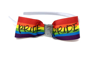 Rainbow Pride Bow Headband