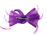 Purple Feather Fascinator