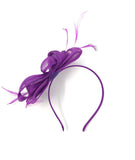 Purple Feather Fascinator