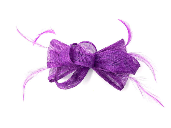 Purple Feather Fascinator