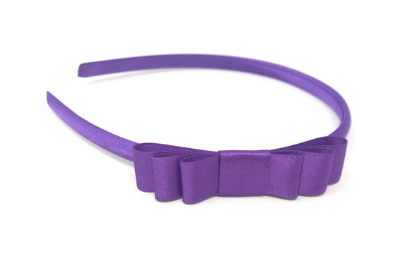 Purple Triple Side Bow Headband