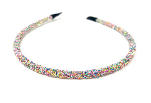 Rainbow Glitter Headband