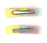 Pastel Rainbow Hair Clips - Set of 2