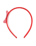 Red Gingham Bow Headband