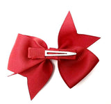 Red Pinwheel Bow Hair Clip