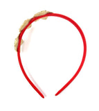 Red and Gold Glitter Star Headband