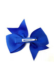 Royal Blue Pinwheel Bow Hair Clip