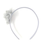 Silver Diamanté Chiffon Flower Headband