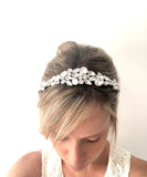 Silver Rhinestone Bridal Headband