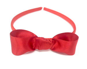 Red Snow White Style Bow Headband