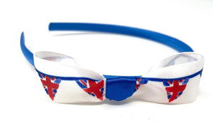 Union Jack Bunting Side Bow Headband