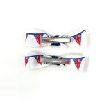 Union Jack Bunting Bow Hair Clip Set