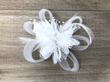 White Feather Fascinator