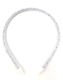 White Glitter Headband