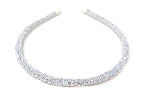 White Glitter Headband