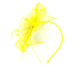 Yellow Feather Fascinator