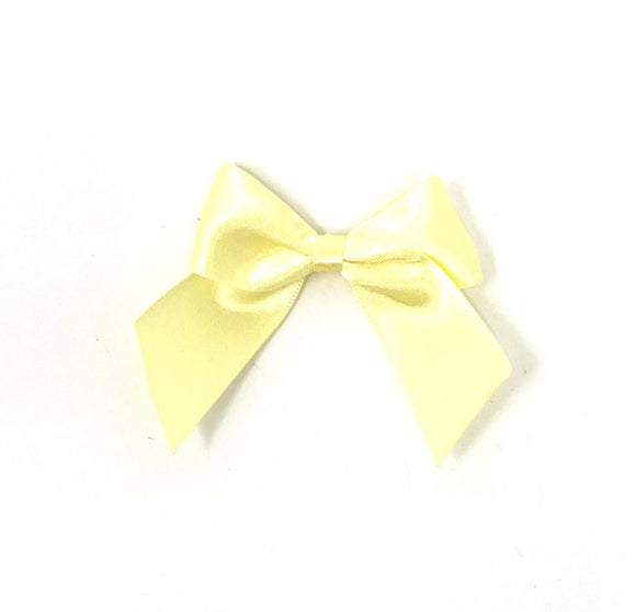 Yellow Self Adhesive Bows - Pack of 10